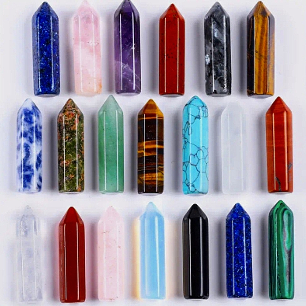 Jewelry & Chakra Stone Bracelet Obelisk Healing Crystal Gemstone Collection - Picture 14 of 15